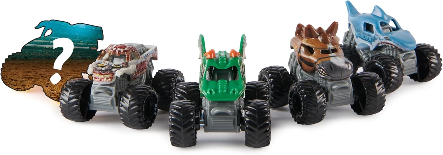 SPIN MASTER Monster Jam Mini Monster Trucks 5-Pack 1:87 Diecast Cars