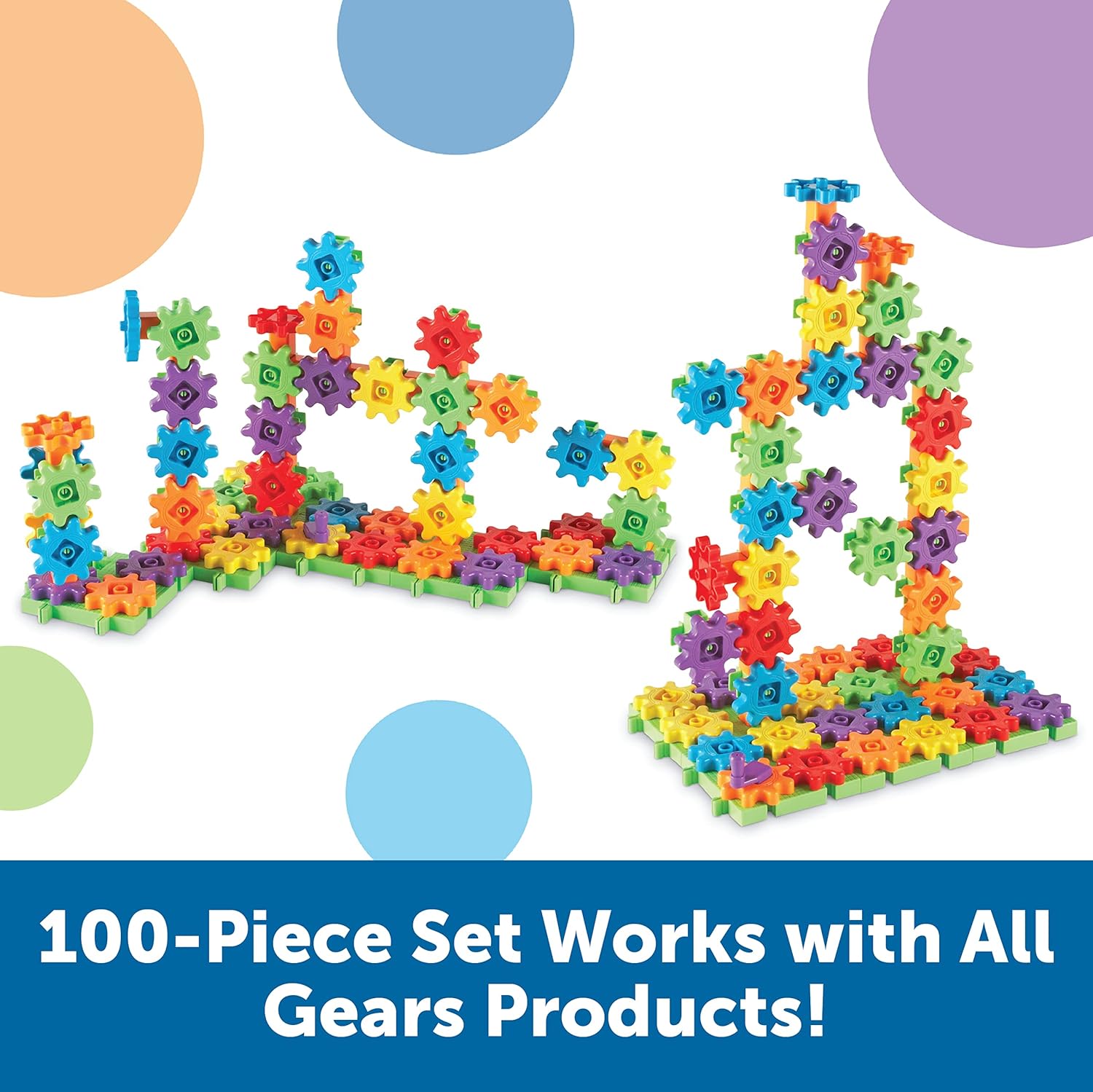 Learning Resources Gears! Gears! Gears! 100-Piece Deluxe Building Set