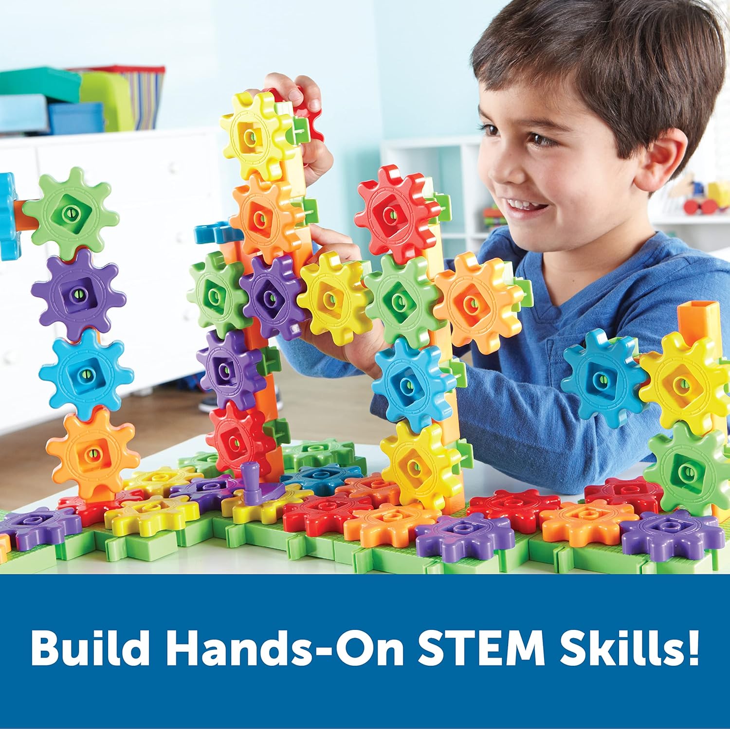 Learning Resources Gears! Gears! Gears! 100-Piece Deluxe Building Set