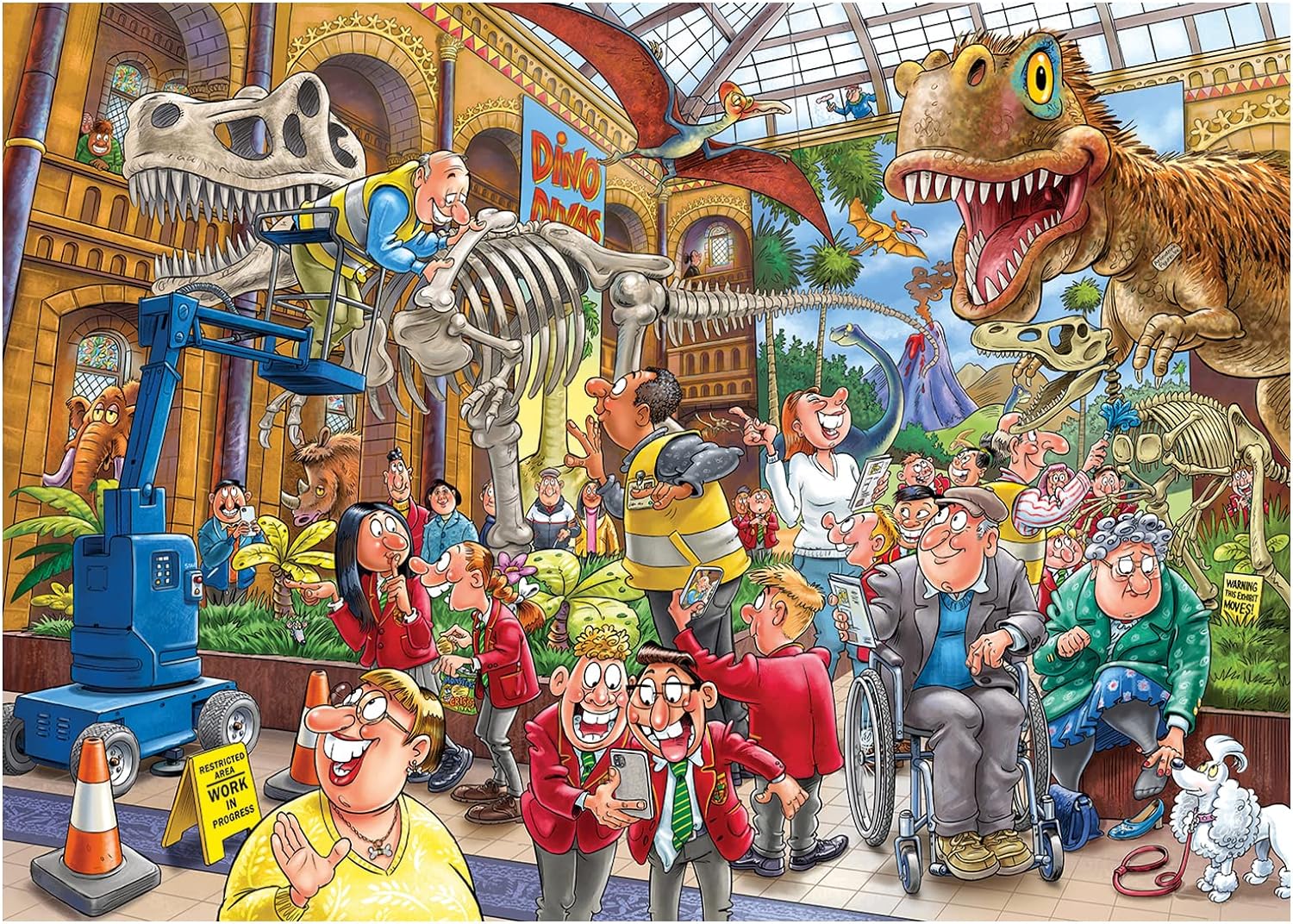 Wasgij Mystery 24 BLIGHT AT THE MUSEUM 1000 Piece Jigsaw Puzzle