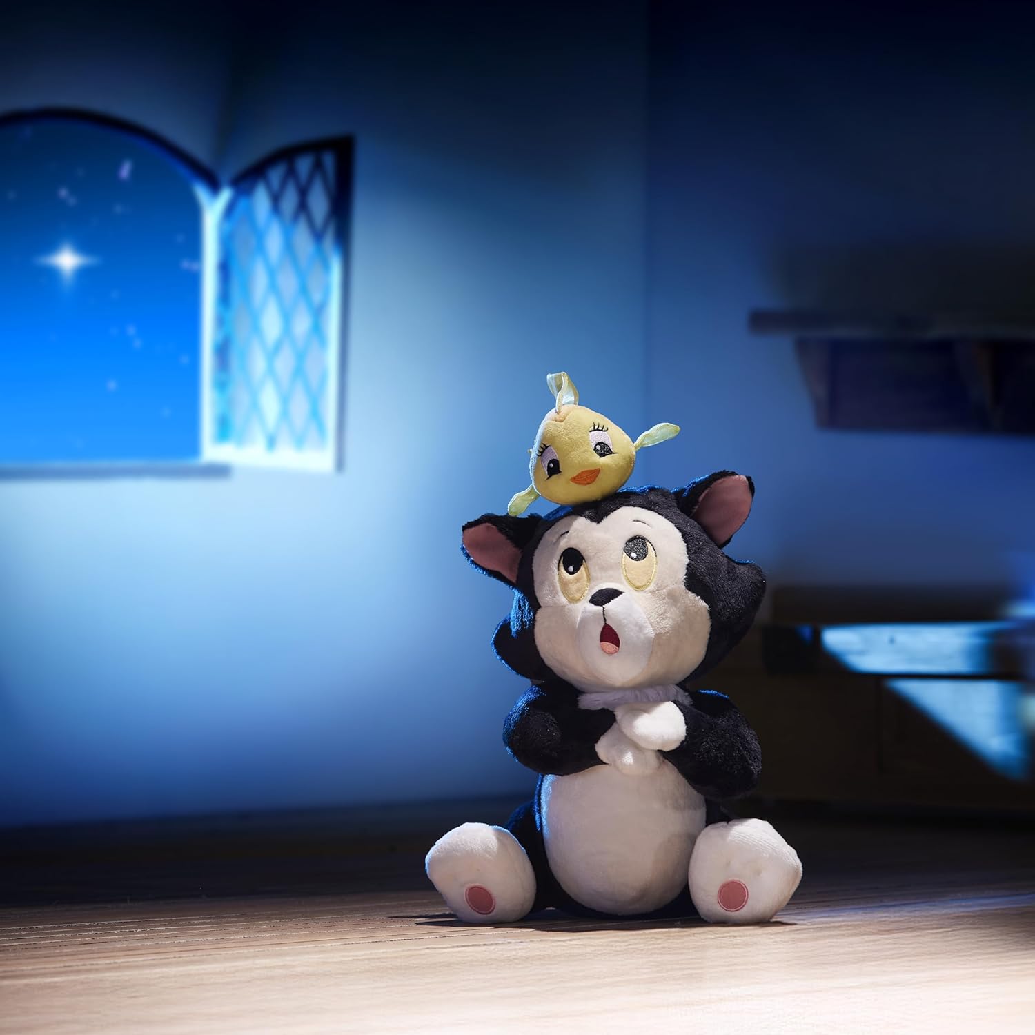 Disney Store Official Pinocchio - Figaro and Cleo Plush Toy 35 cm