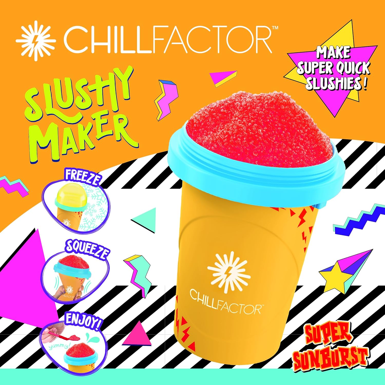 ChillFactor Colour Shock Slushy Maker SUPER SUNBURST