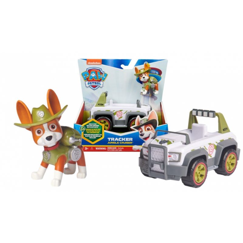 SPINMASTER PAW Patrol TRACKER'S Jungle Cruiser Vehicle with Action Figure