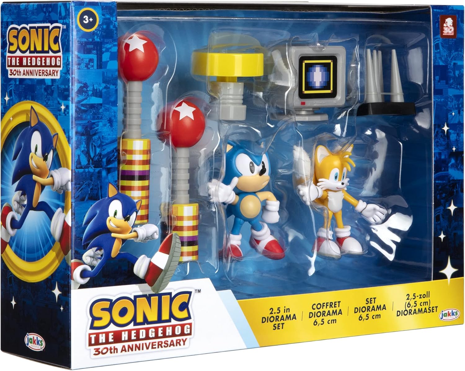 JAKKS Pacific Sonic the Hedgehog 2.5Inch Figure Diorama Set