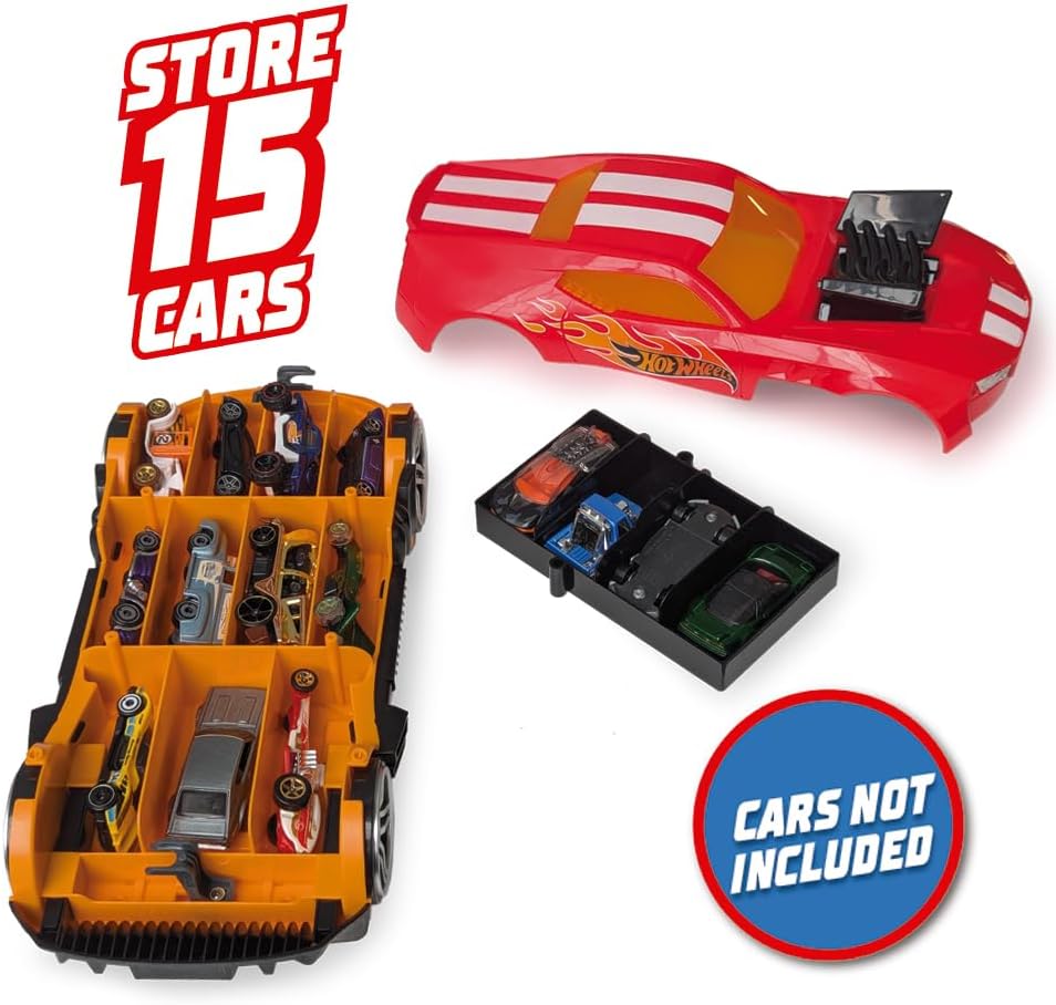 Hot Wheels NEW Car RED Storage 2in1 Race N' Haul