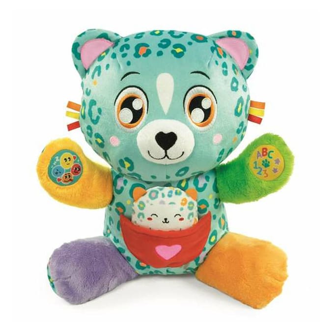 Clementoni Baby Interactive Talking Leopard CLEO AND LEO Soft Plush Toy