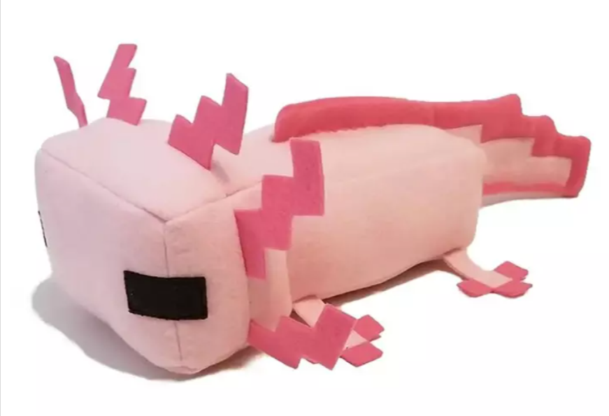 Minecraft PINK AXOLOTL 30cm Soft Plush Toy