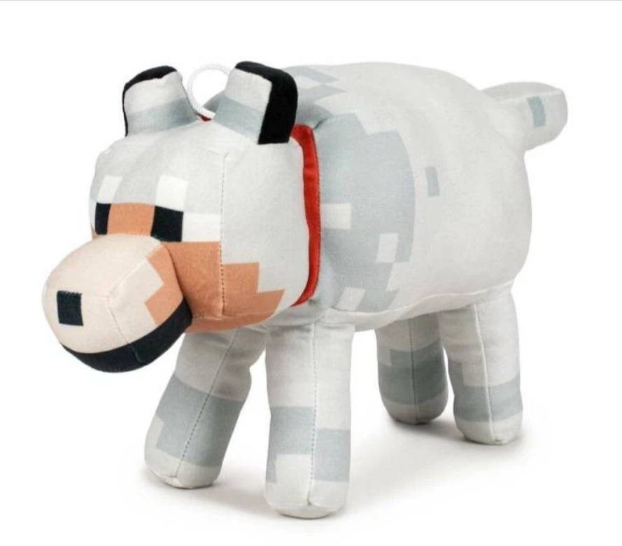 Minecraft DENNIS THE WOLF 30cm Soft Plush Toy