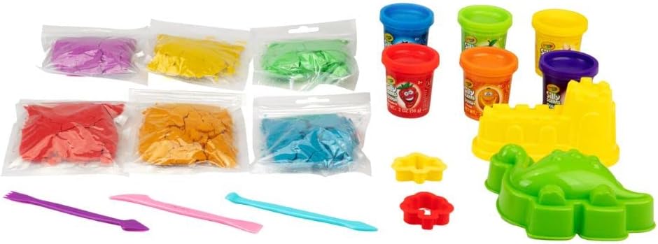 Crayola Silly Scent Sand and Play Dough Creative Compounds Activity Pack