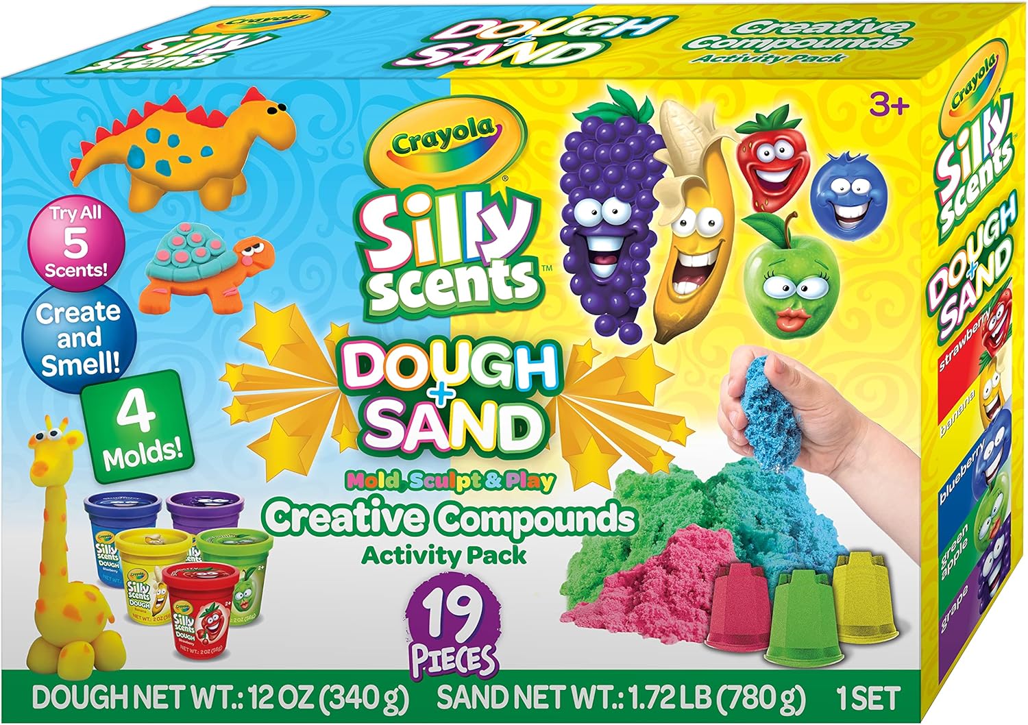 Crayola Silly Scent Sand and Play Dough Creative Compounds Activity Pack