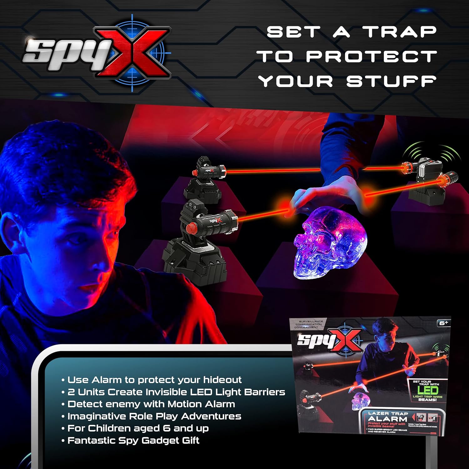 SpyX Lazer Trap Alarm For Kids