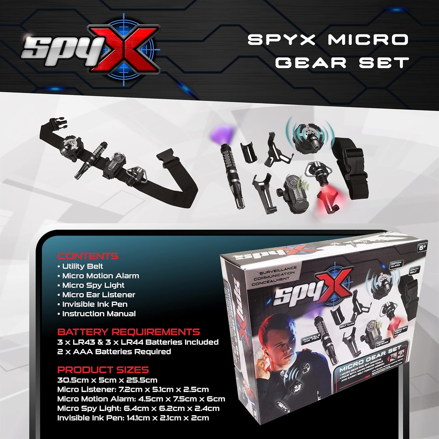 SpyX Micro Gear Set For Kids