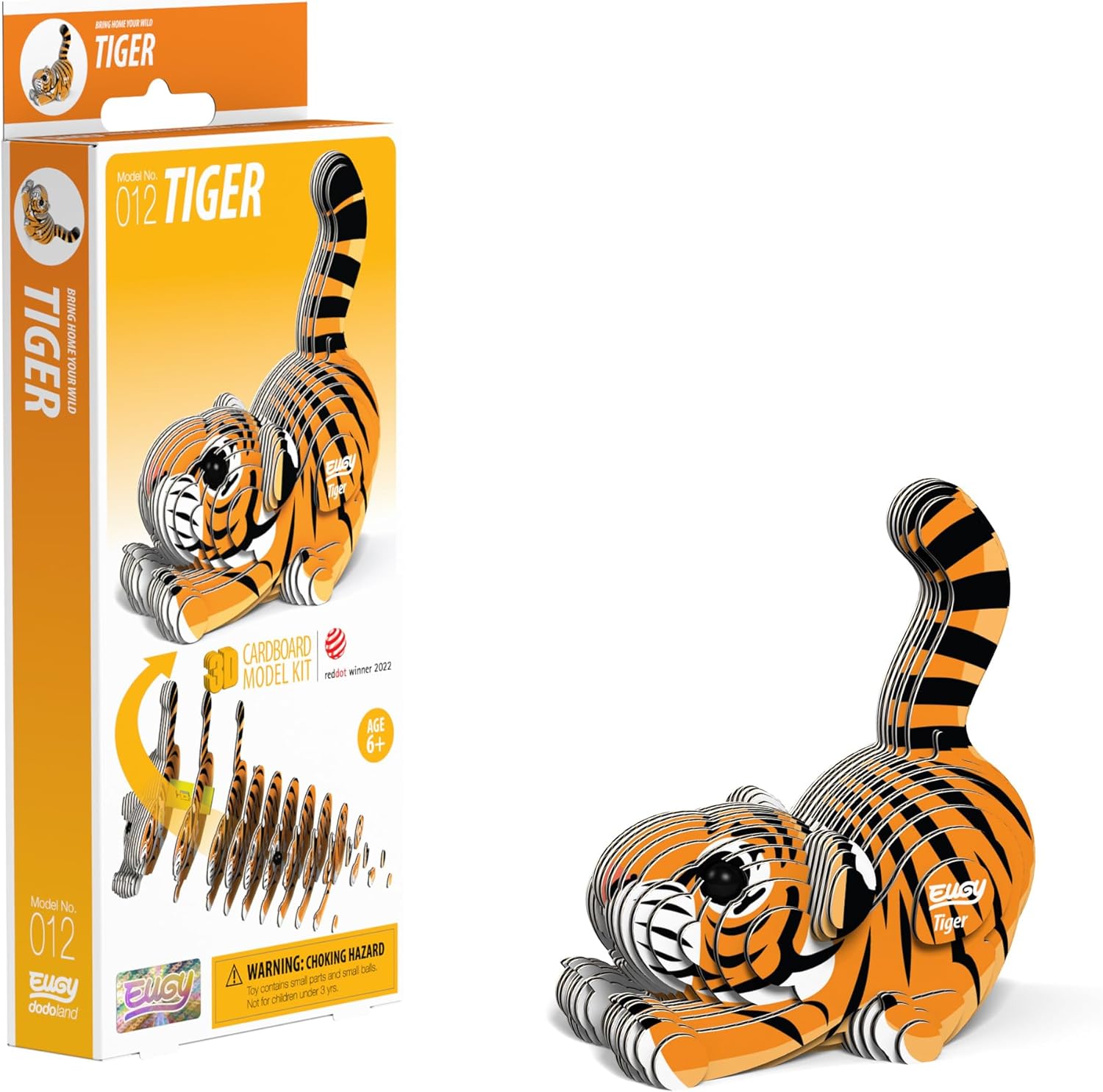 EUGY 3D Tiger Model Craft Kit