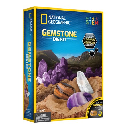 National Geographic Gemstone Dig Science Education Kit
