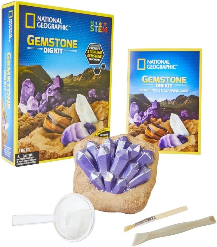 National Geographic Gemstone Dig Science Education Kit