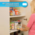 Ontel Smart Spin Rotating Refrigerator Cupboard Shelf Organizer Clear Acrylic