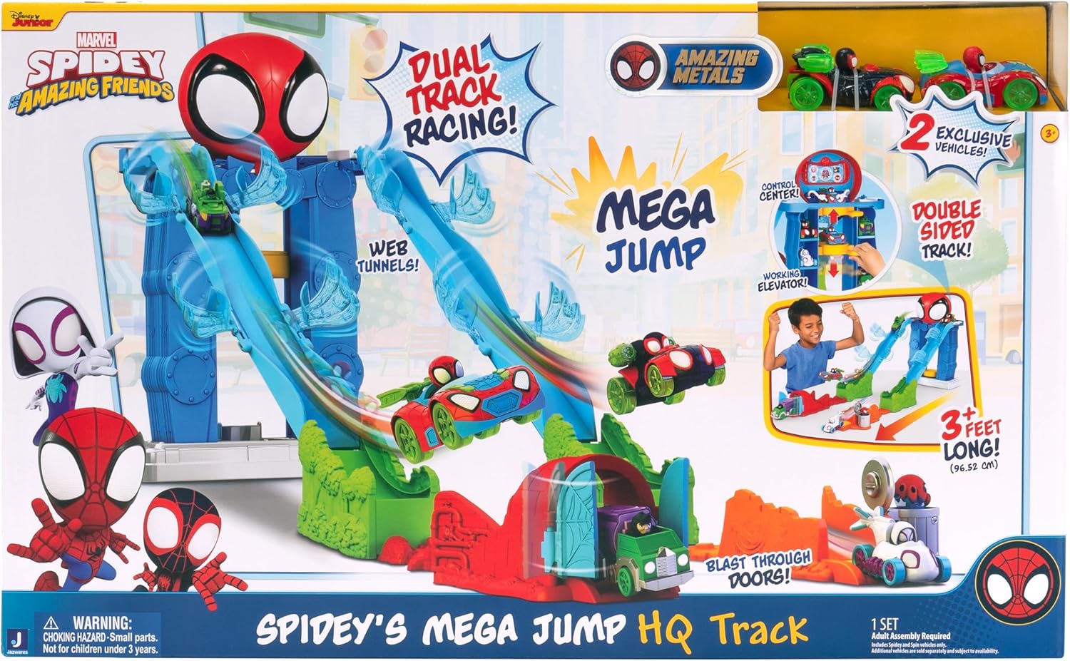 MARVEL Spidey and His Amazing Friends Spidey?s Mega Jump HQ Track