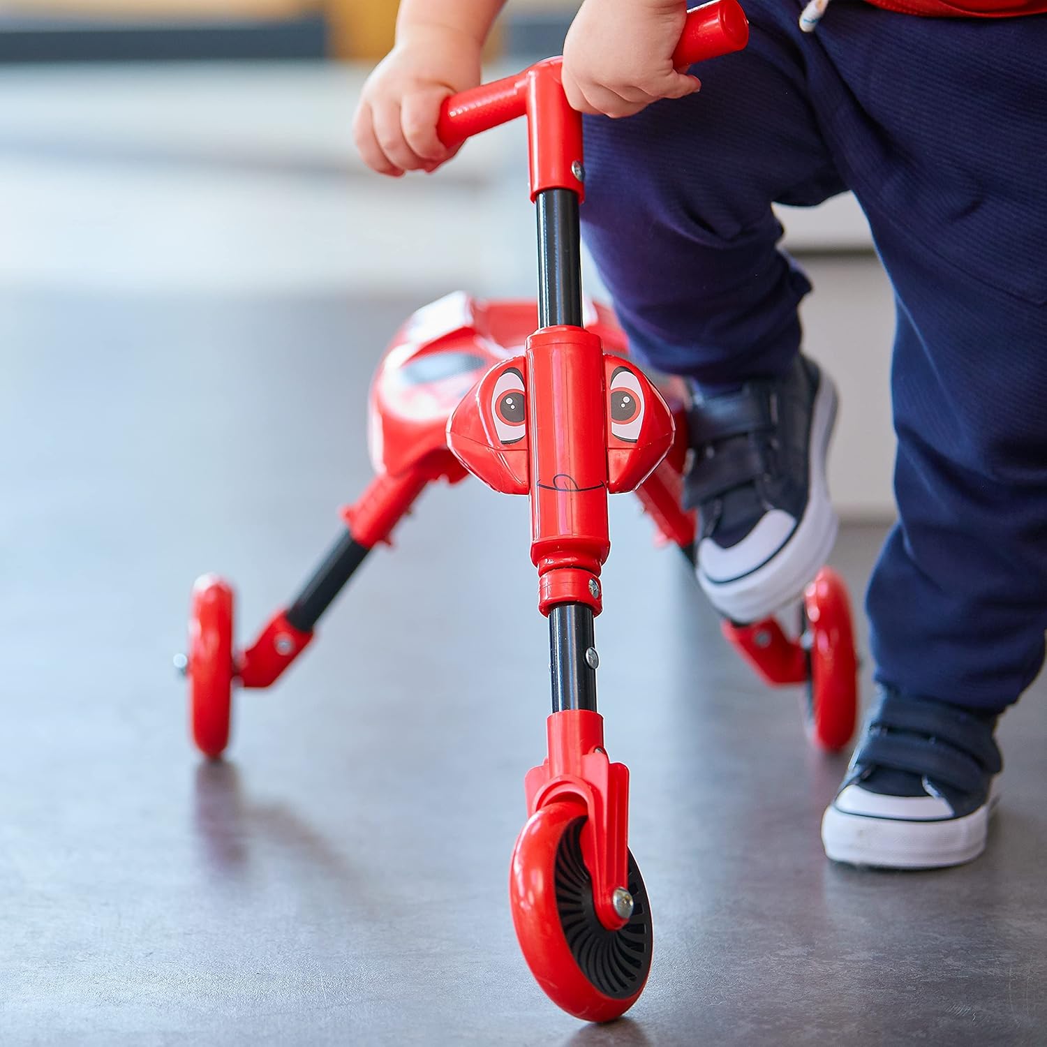 Scuttlebug 3 Wheel Foldable Ride-On Tricycle for 1-3 Year old - Red and Black