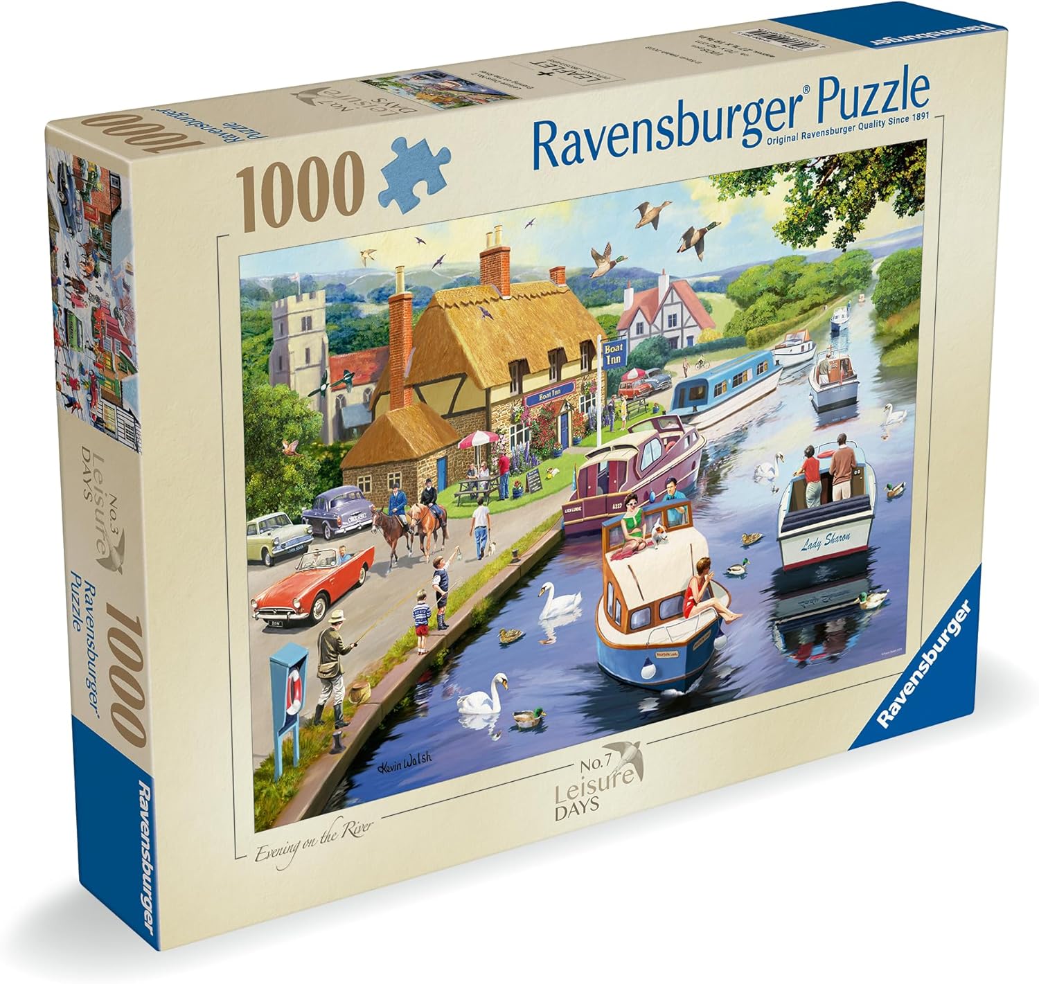Ravensburger Leisure Days No.7 Evening on the River 1000 Piece Jigsaw Puzzle