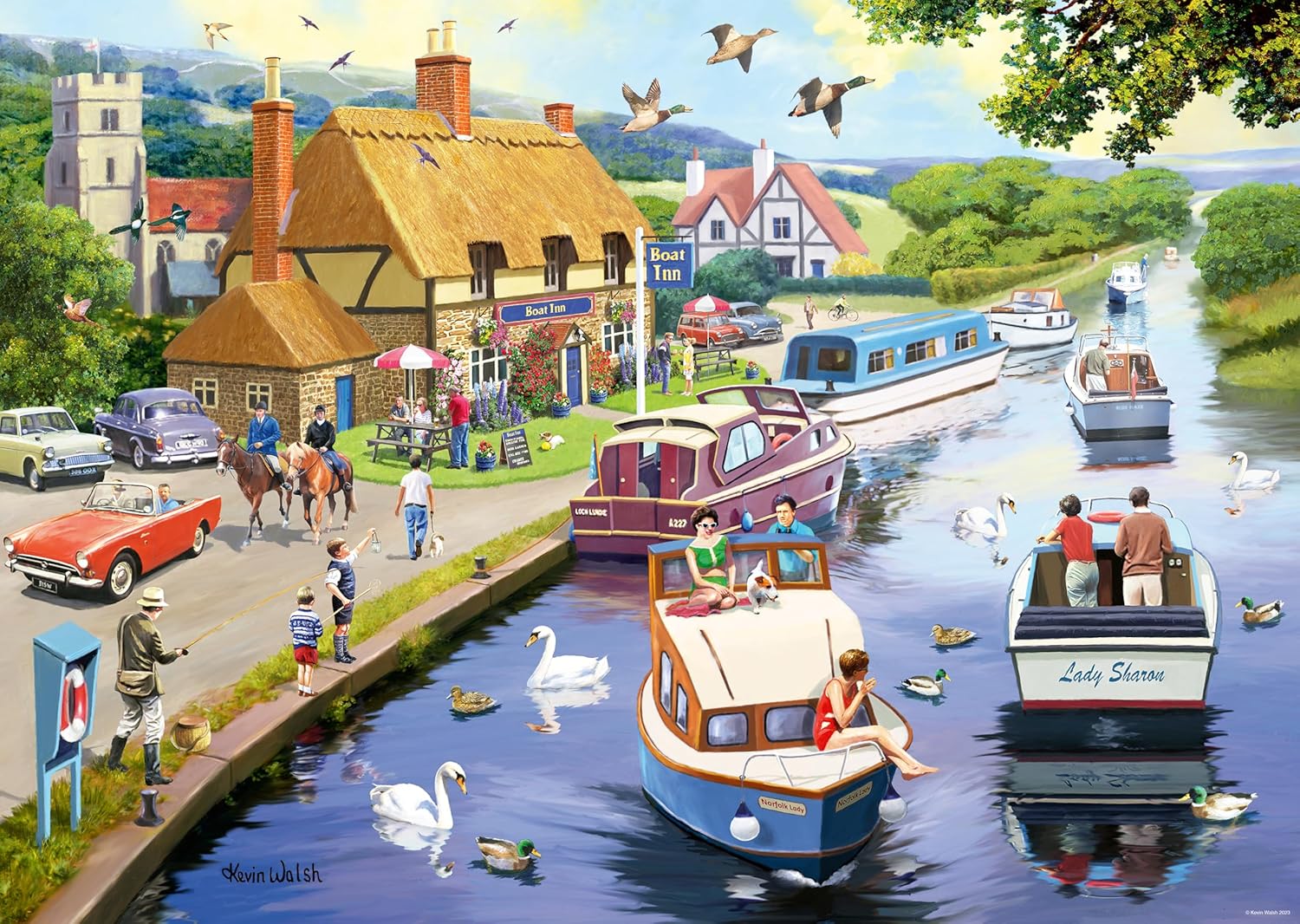 Ravensburger Leisure Days No.7 Evening on the River 1000 Piece Jigsaw Puzzle