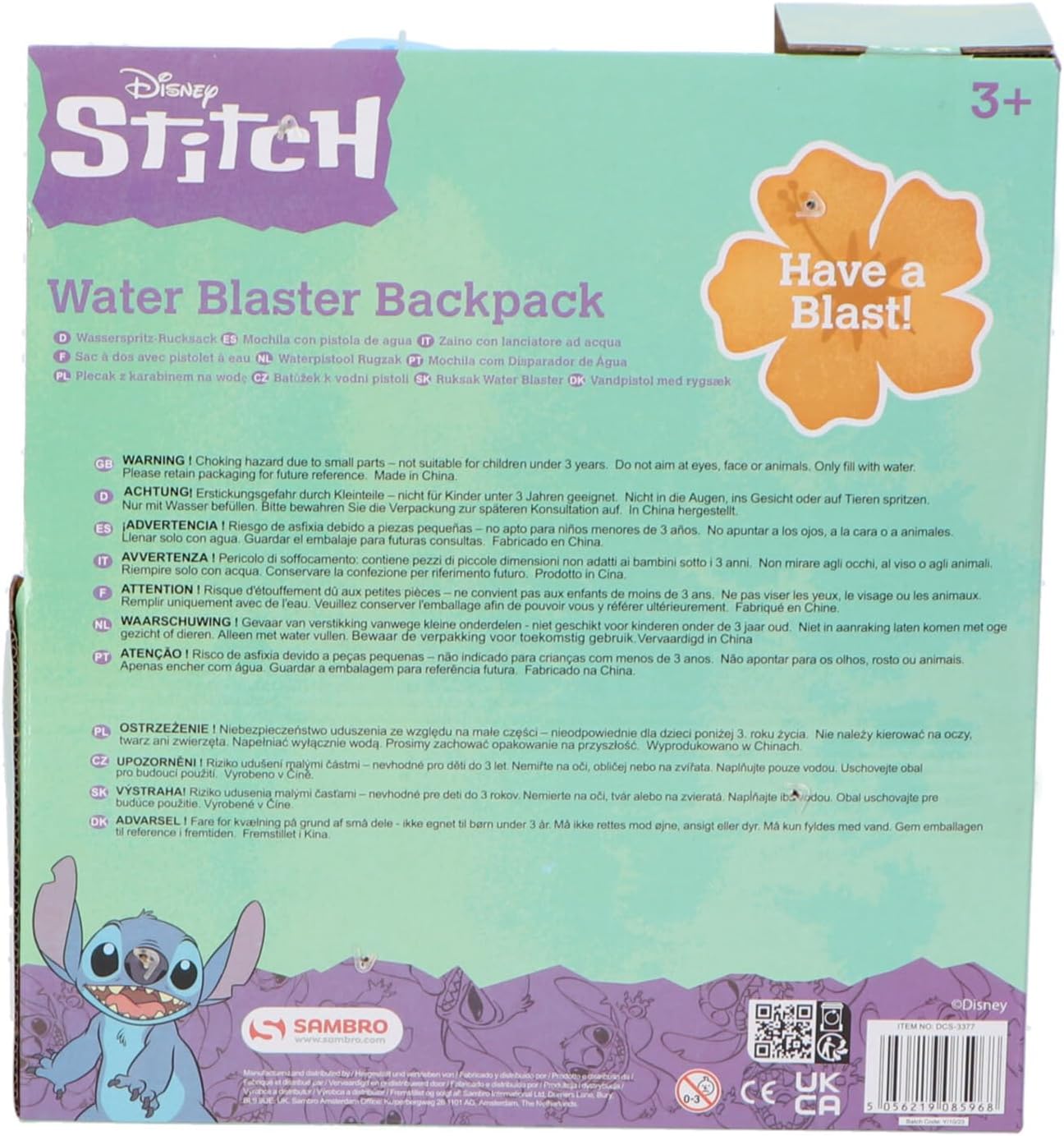 Disney STITCH Water Blaster Backpack