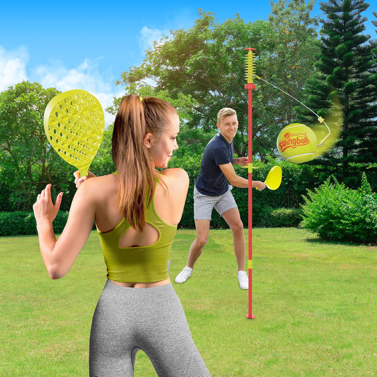 Swingball Classic Original Red and Yellow
