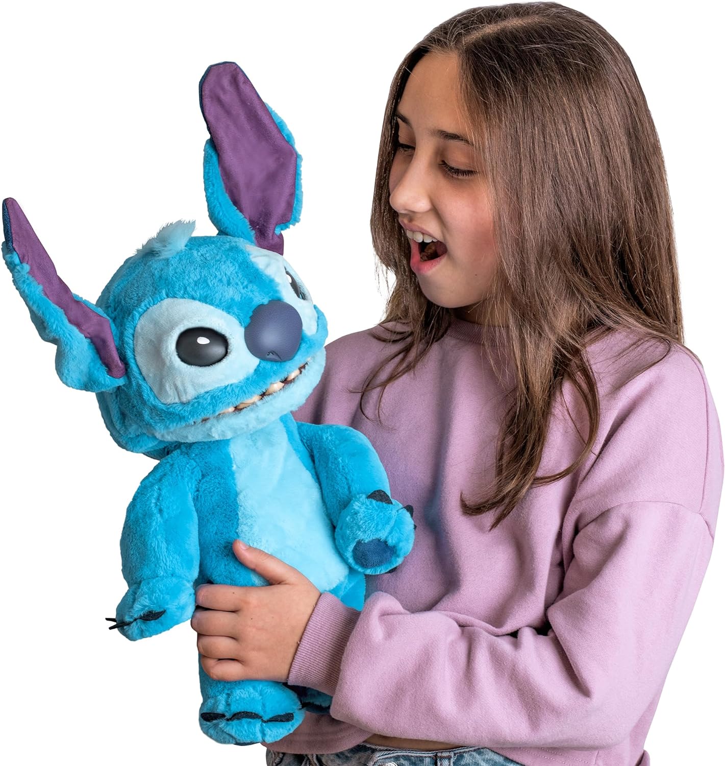 WOW! STUFF: Real FX Disney Stitch Puppet 18Inch Animatronic Soft Plush Toy