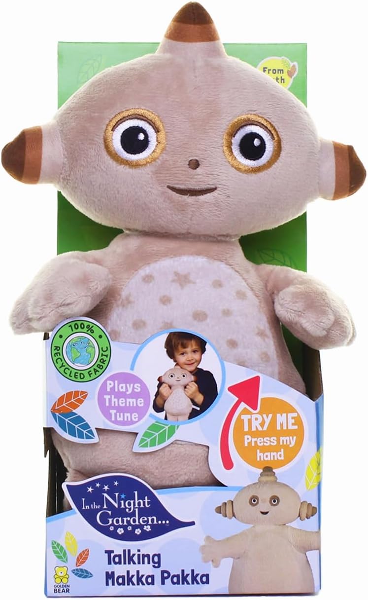 In the Night Garden MAKKA PAKKA Talking Teddy Bear Soft Plush Toy
