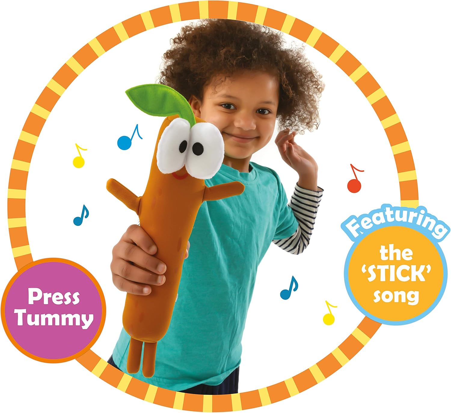 Hey Duggee Singing Sticky Stick Stick Soft Plush Toy