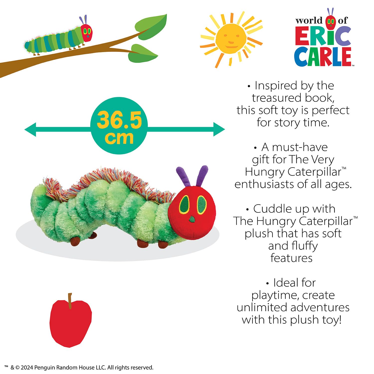 Rainbow Designs Very Hungry Caterpillar Soft Baby Plush Toy