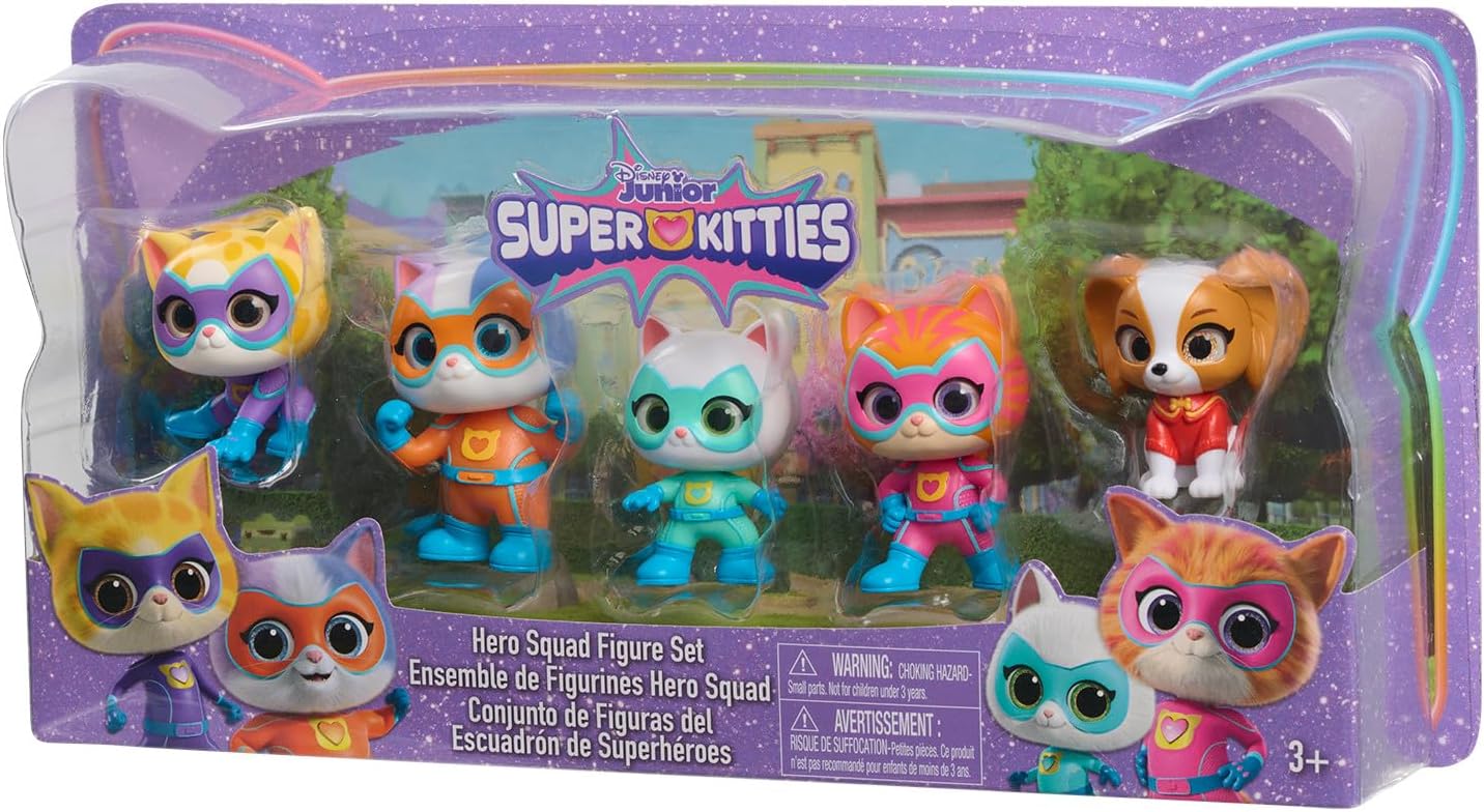 Just Play Disney Junior SuperKitties Hero Squad 5-Piece Figure Set