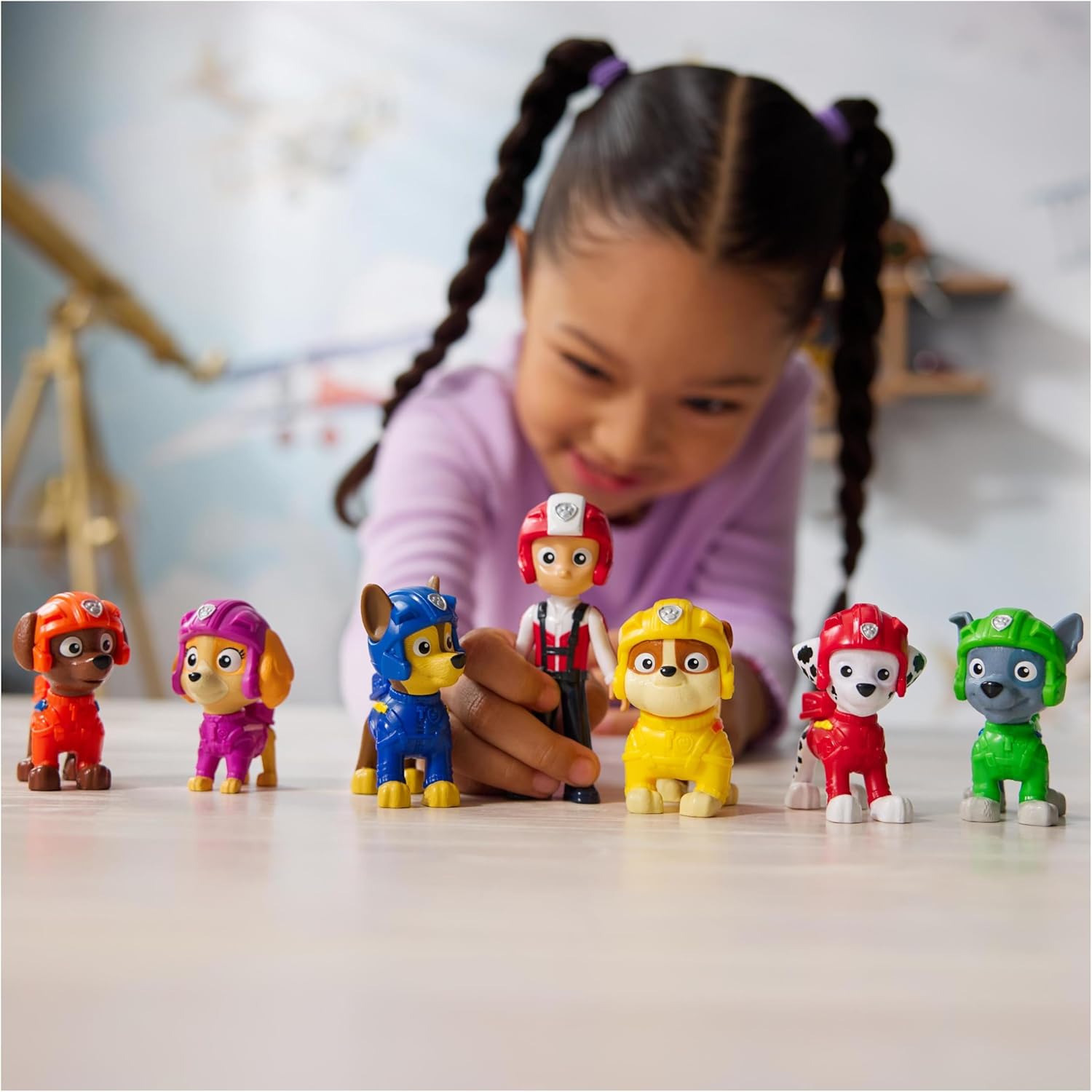 SPINMASTER Paw Patrol Air Rescue Toy Figures Gift Pack with 7 Collectible Action Figures
