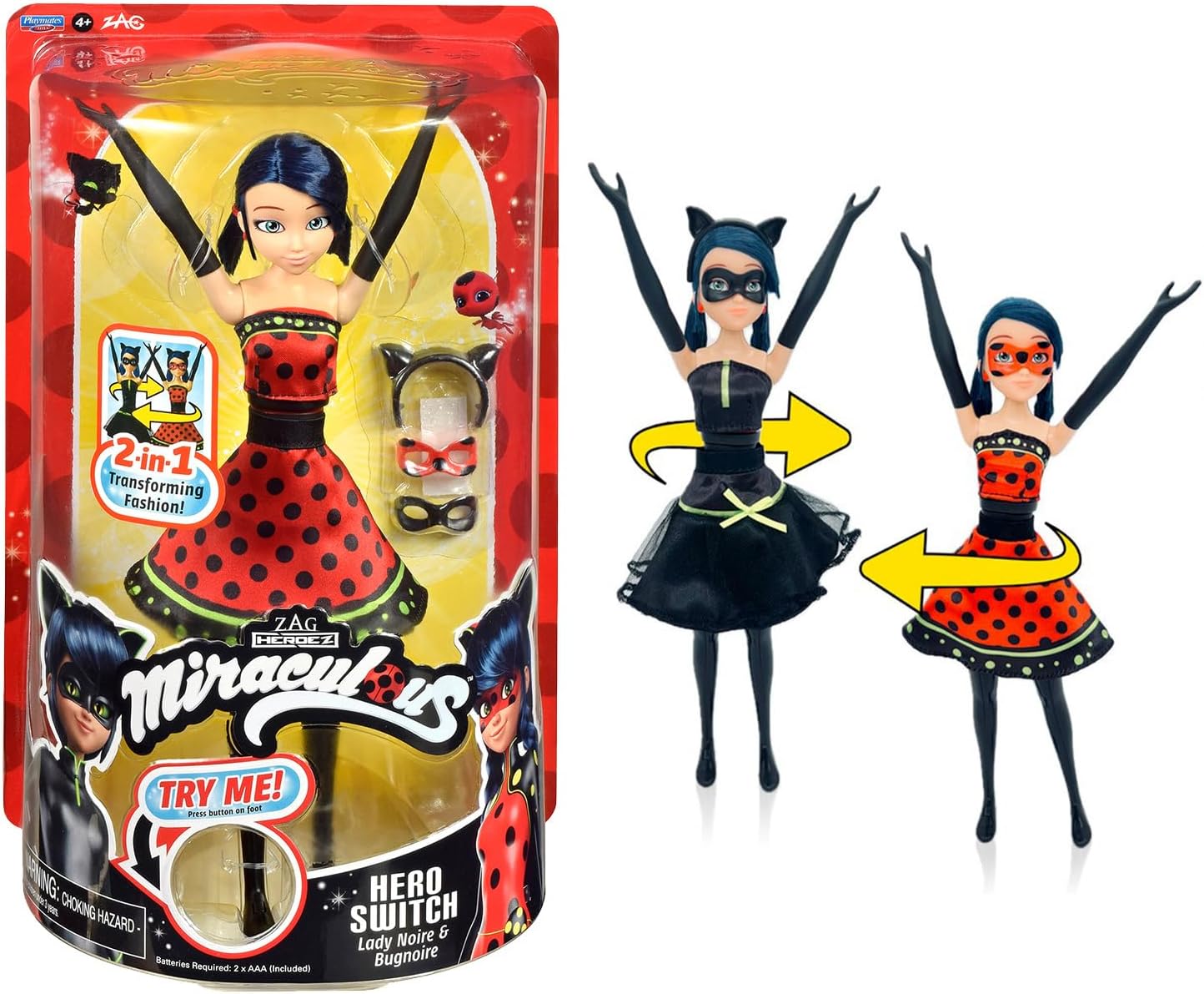 Bandai Miraculous Ladybug Hero Switch Transformation Doll 26cm
