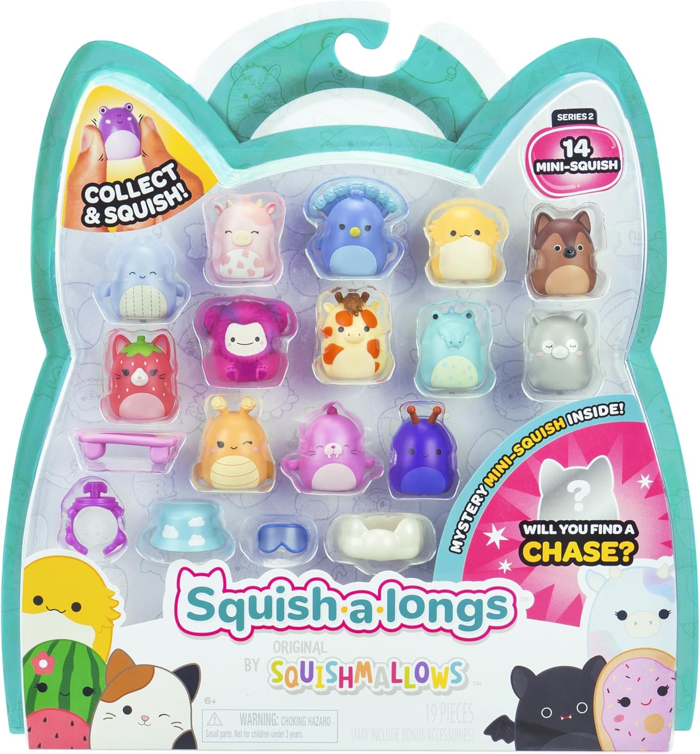 Squish-a-longs 14 Pack Series 2 Wave 2 1? Mini-Squish