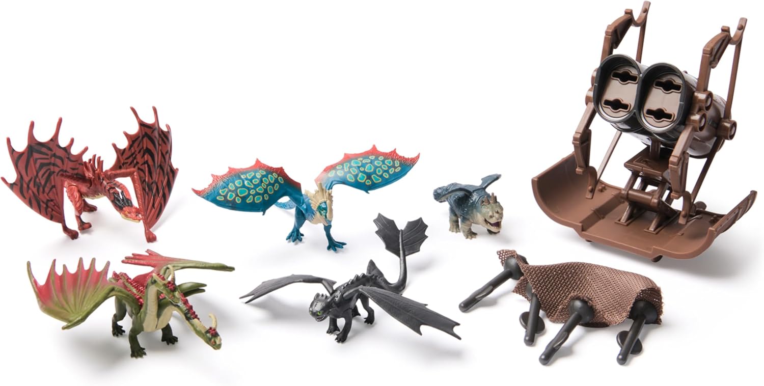 Dreamworks Dragons How to Train Your Dragon 5 Pack Dragon Catcher Set