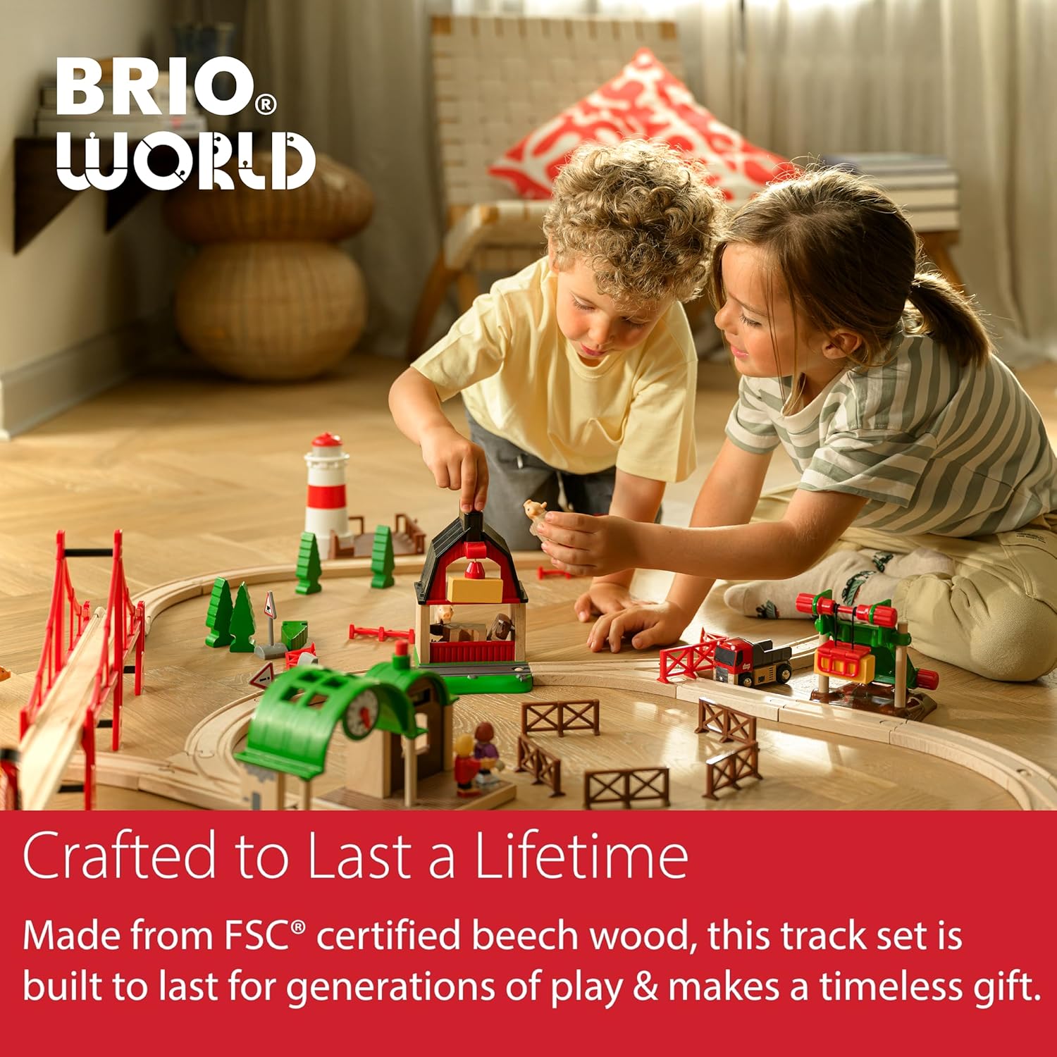 BRIO 33307 Expansion Pack Advanced Wooden Train Track
