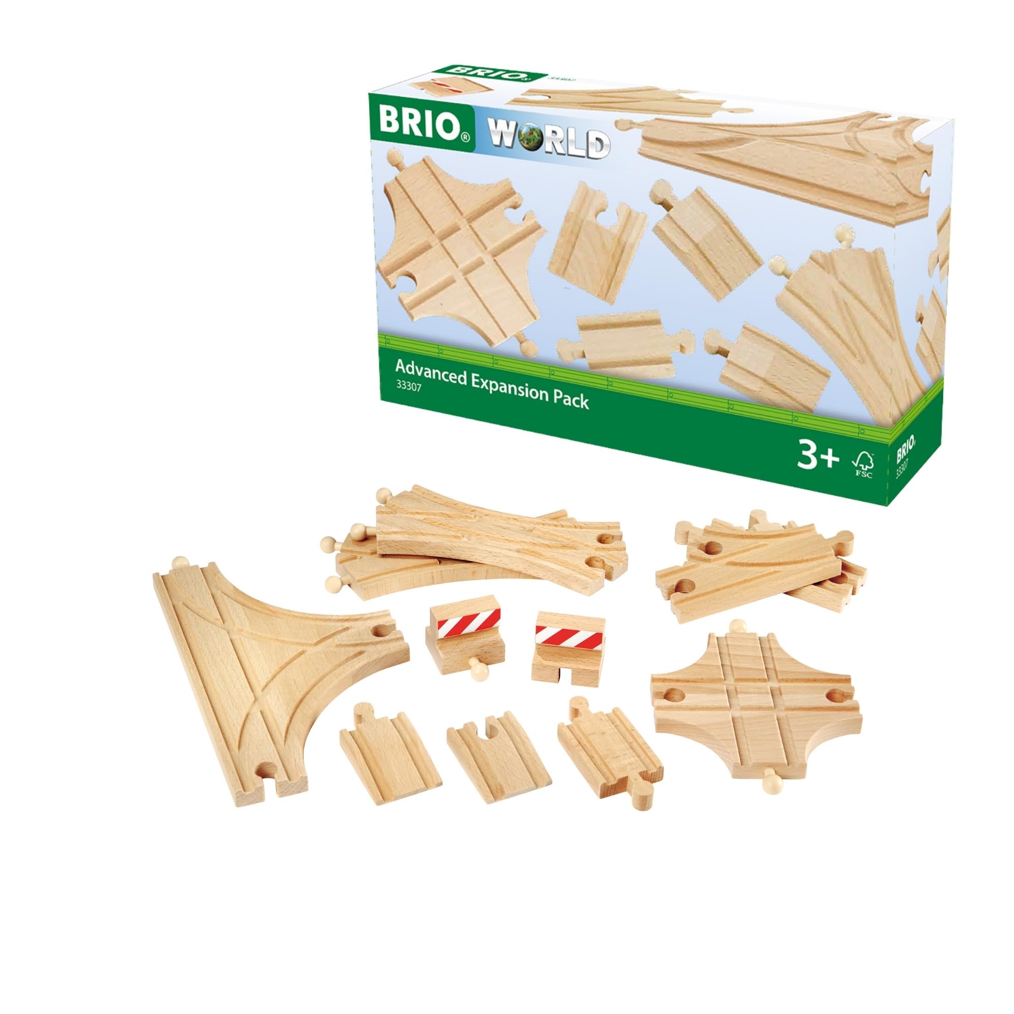 BRIO 33307 Expansion Pack Advanced Wooden Train Track
