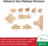 BRIO 33307 Expansion Pack Advanced Wooden Train Track