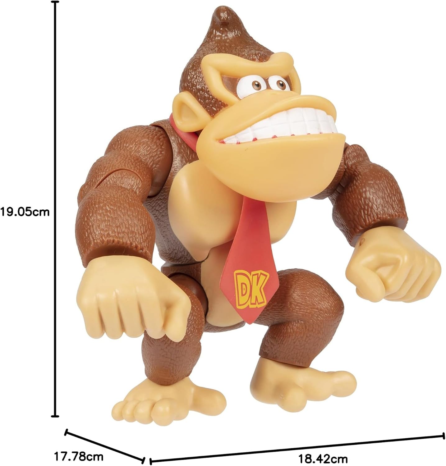 Nintendo Super Mario 15cm Tall Donkey Kong Action Figure With Posable Features