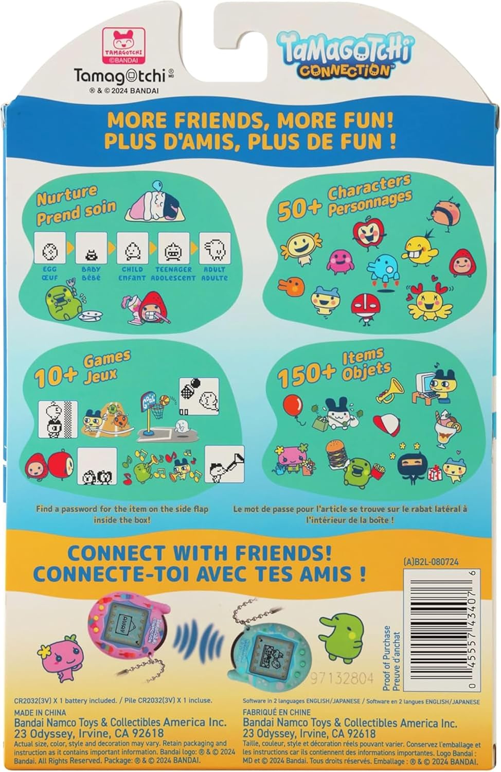 TAMAGOTCHI Bandai Connection Digital Pet Neon Stars Shell