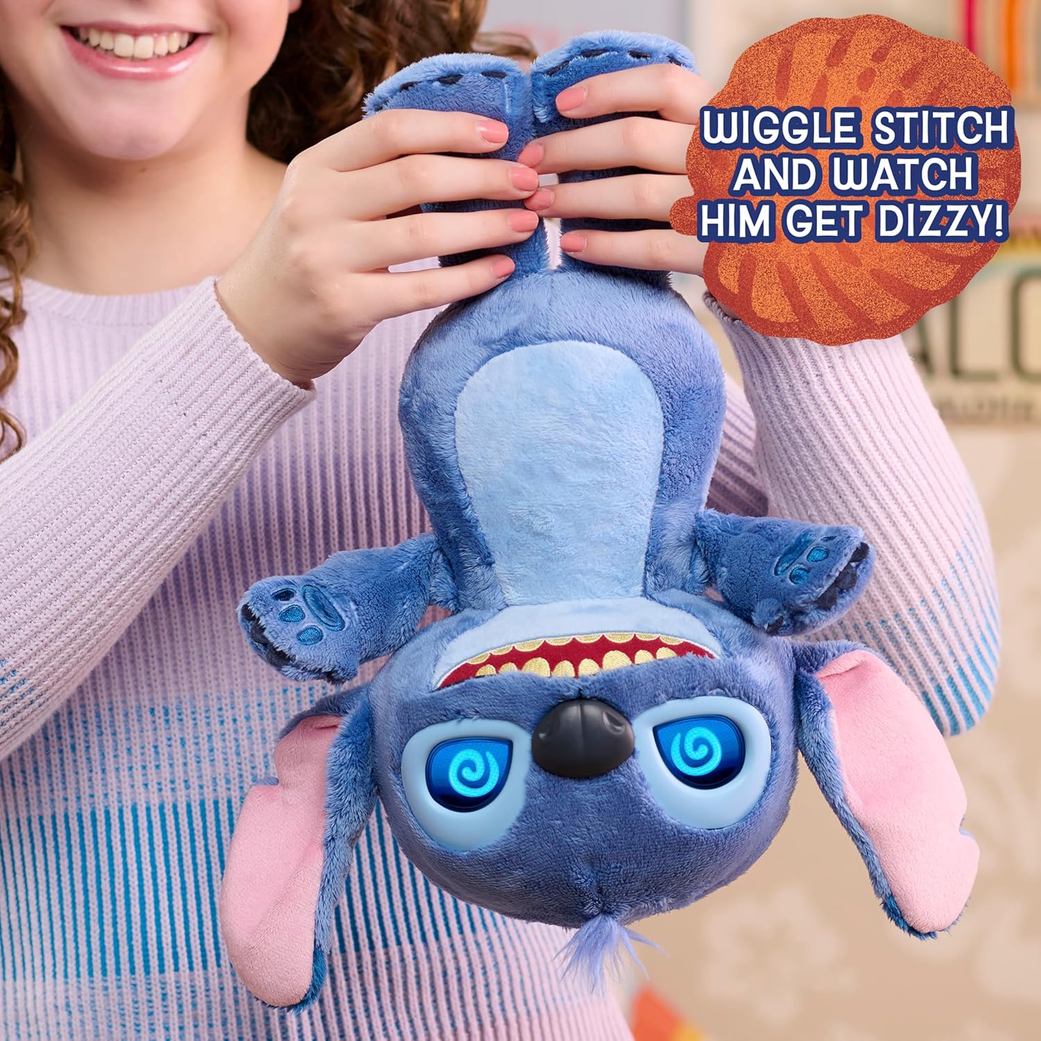 Just Play Disney Stitch Many Moods 14-inch Interactive Soft Plush Toy