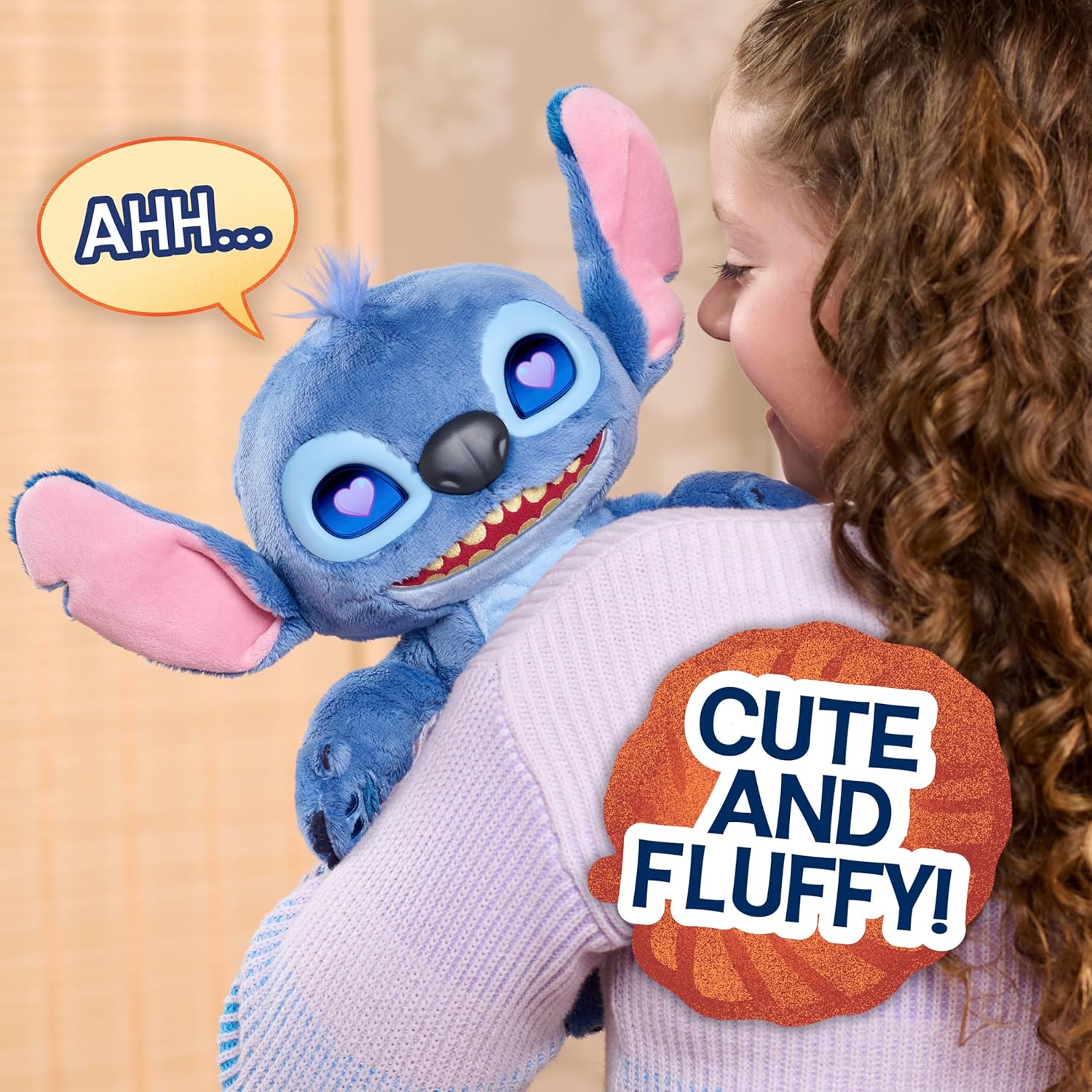 Just Play Disney Stitch Many Moods 14-inch Interactive Soft Plush Toy