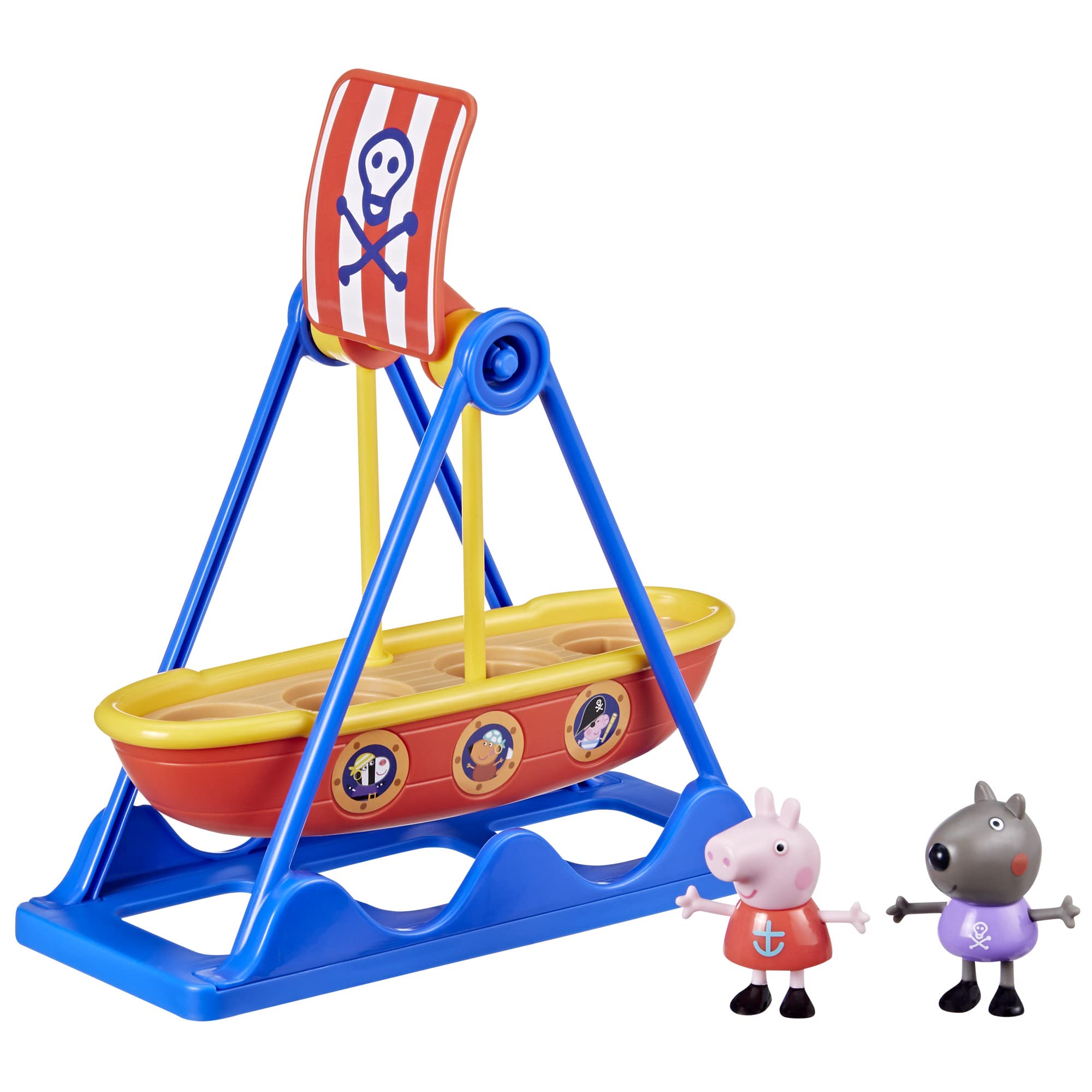 Peppa Pig Toys Peppa's Pirate Ride Playset with Swinging Pirate Ship and 2 Figures