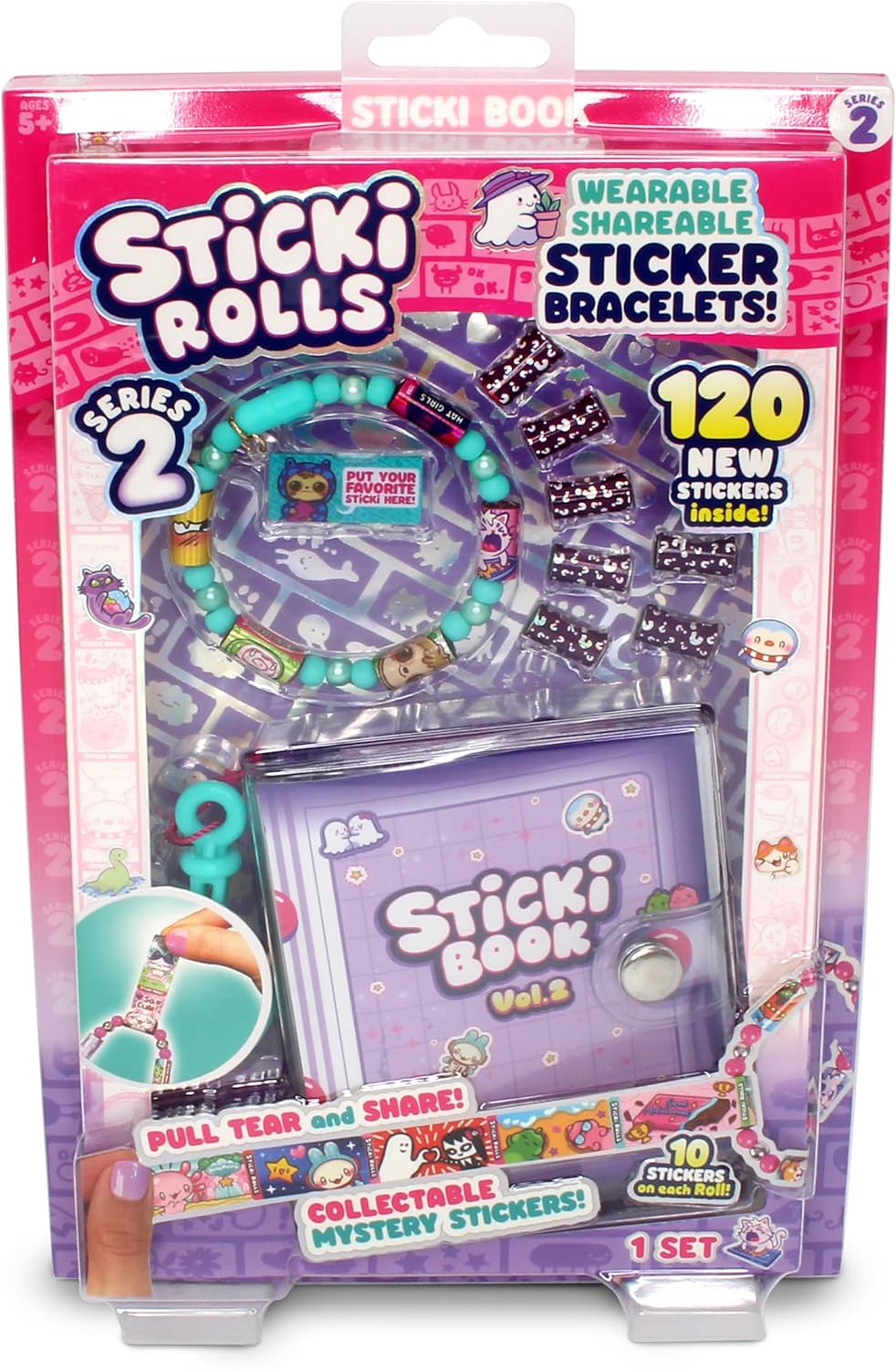 Sticki Rolls Sticki Book Series 2 Includes 120 Mini Stickers