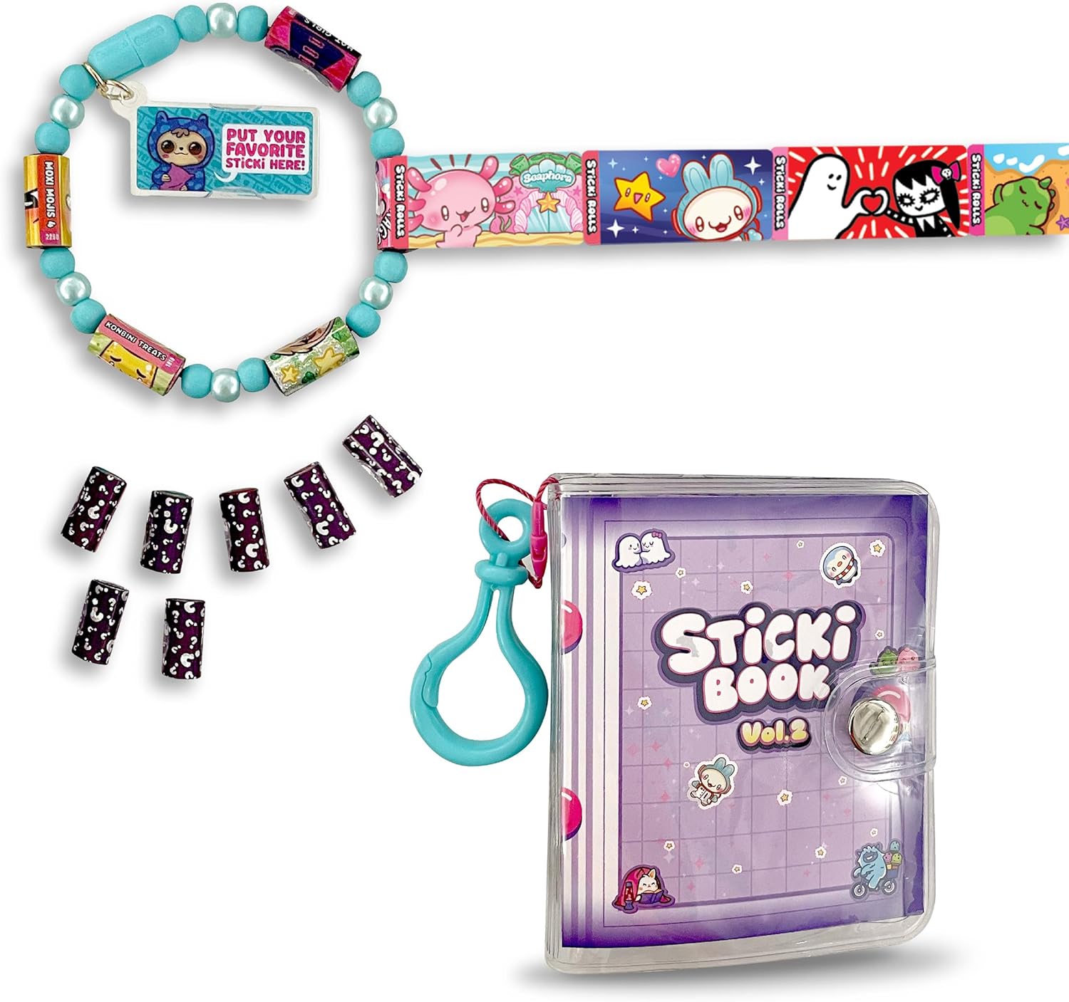 Sticki Rolls Sticki Book Series 2 Includes 120 Mini Stickers