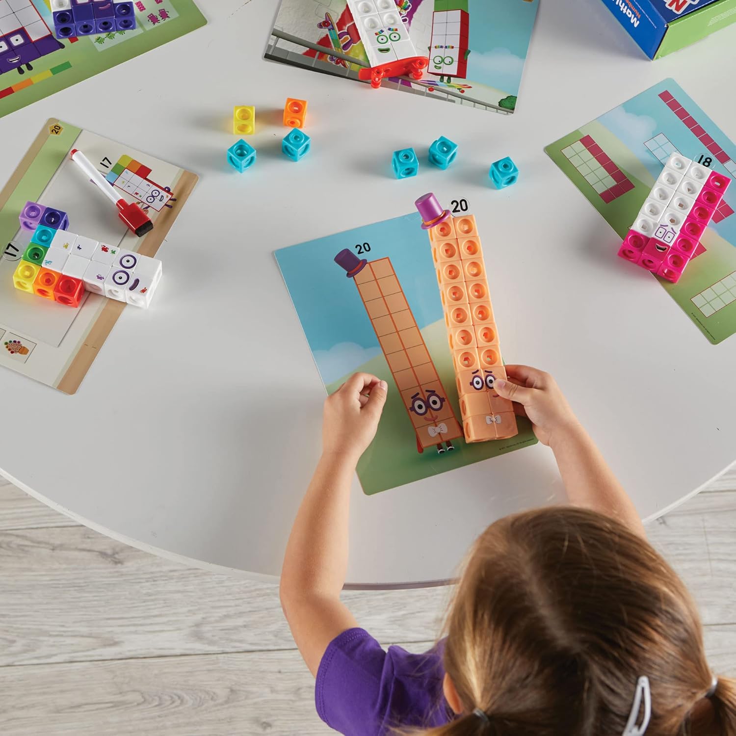 Learning Resources Numberblocks MathLink Cubes 11-20 Activity Set