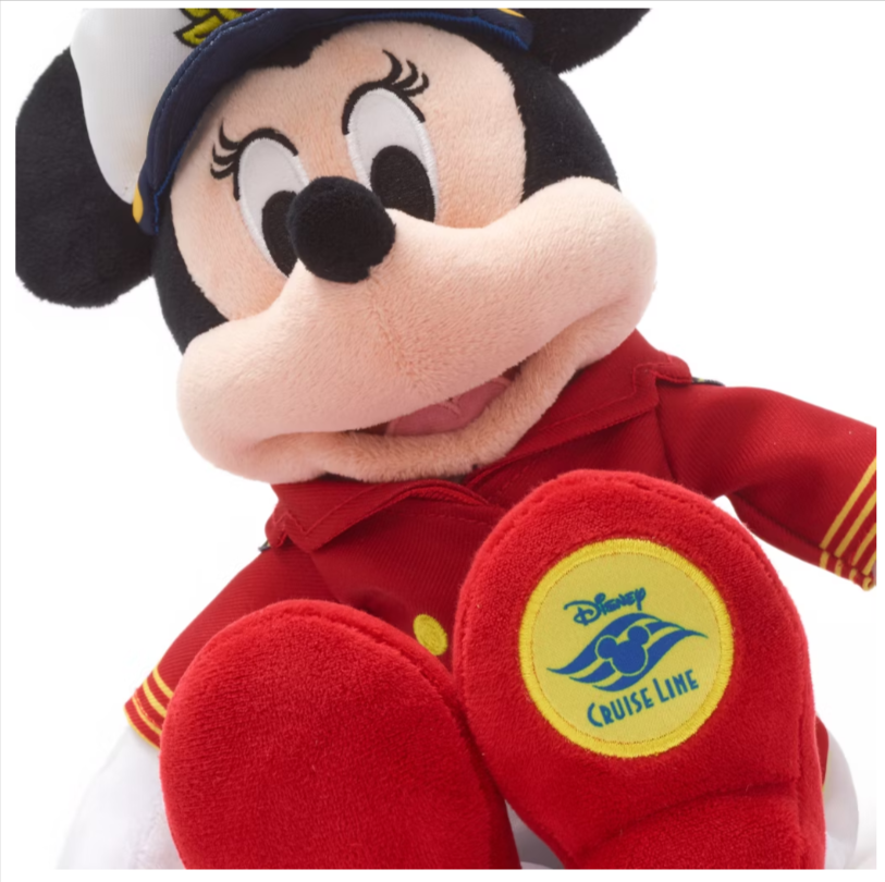 Disney Store Cruise Line Captain Minnie Mouse 36cm Soft Plush Toy