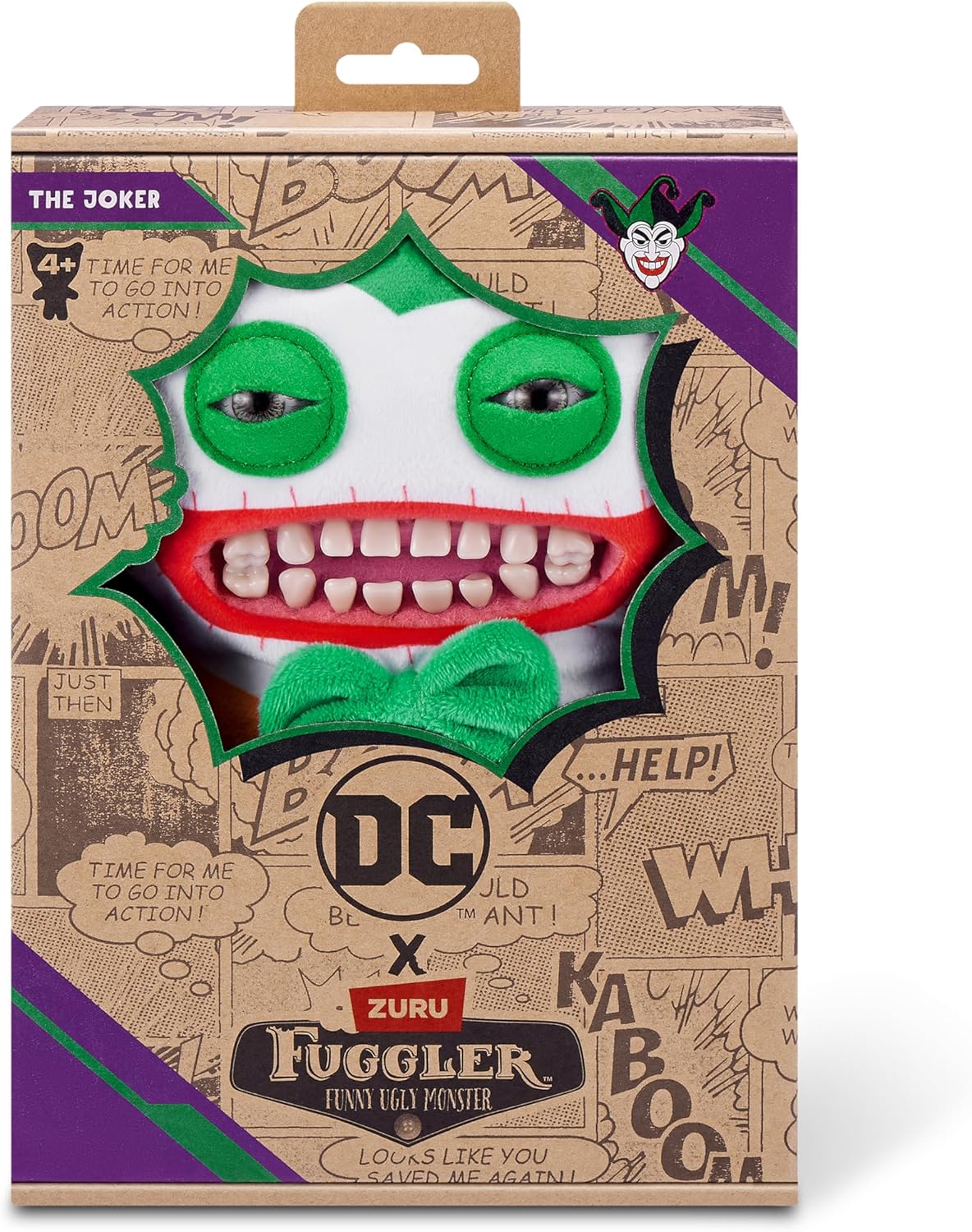 ZURU Fuggler x DC Funny Ugly Monster Soft Plush Toy JOKER