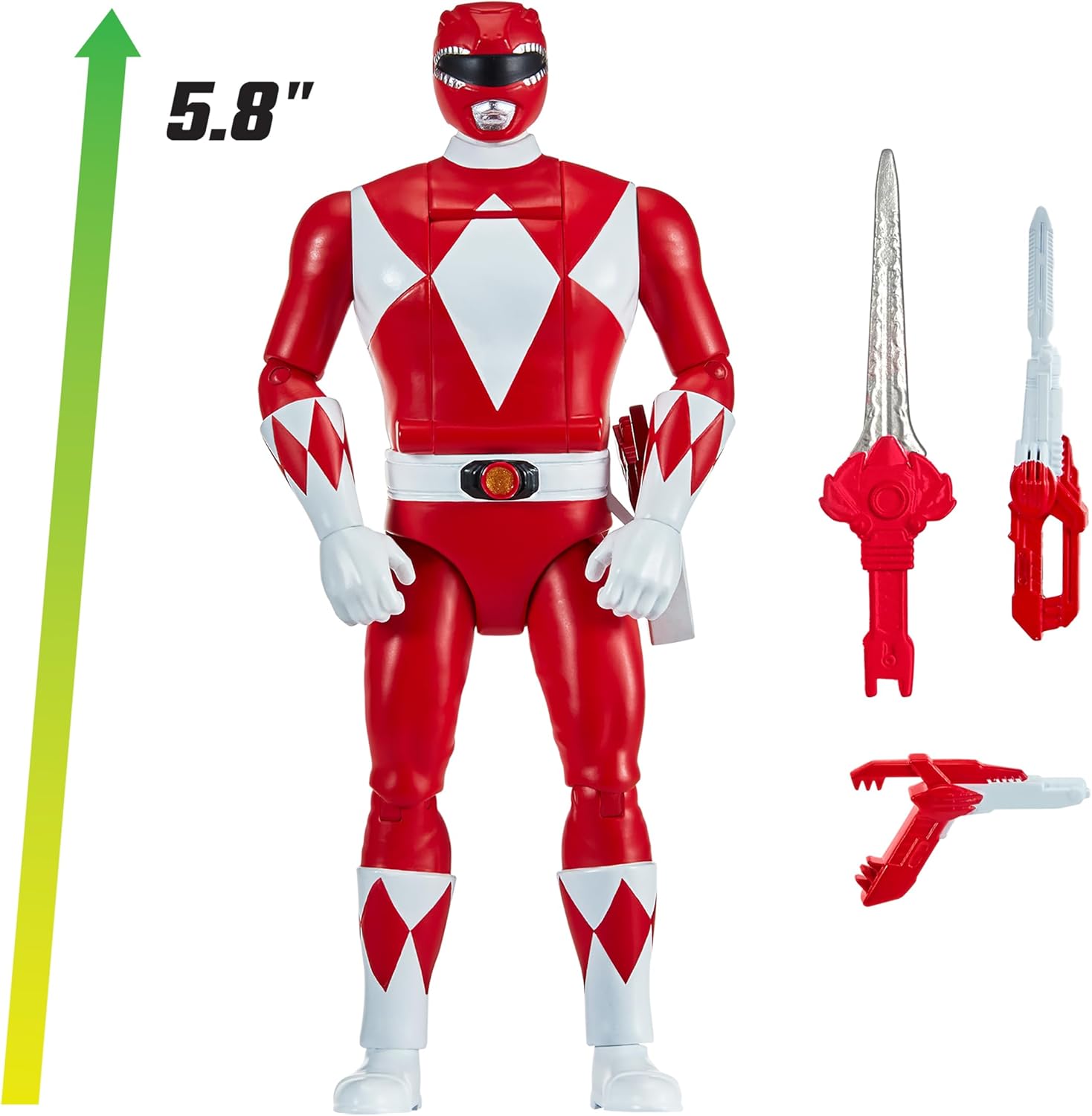 Mighty Morphin Power Rangers RED RANGER Auto-Morphin Action Figure