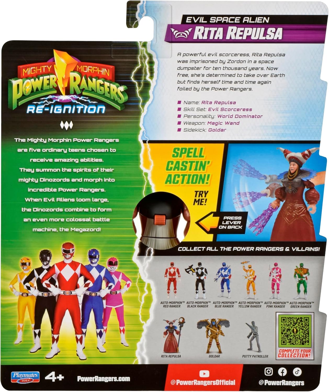 Power Rangers Mighty Morphin RITA REPULSA Action Figure